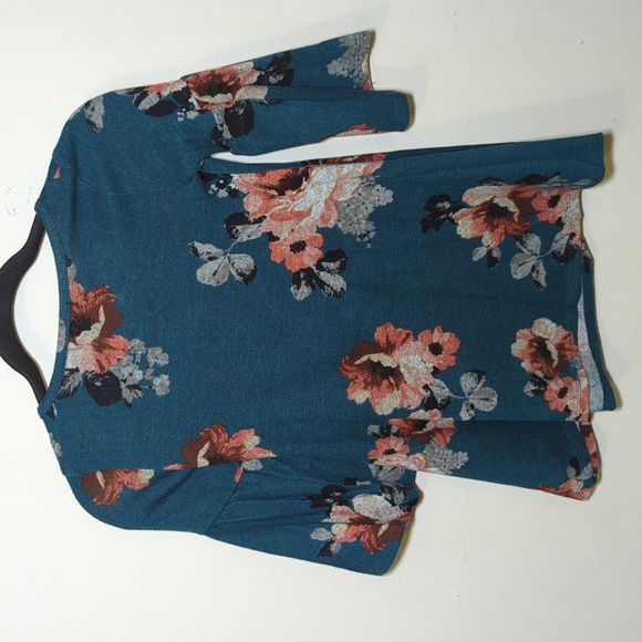 Sequin Hearts Girls Blue Floral Tunic Size 7 - Picture 5 of 5